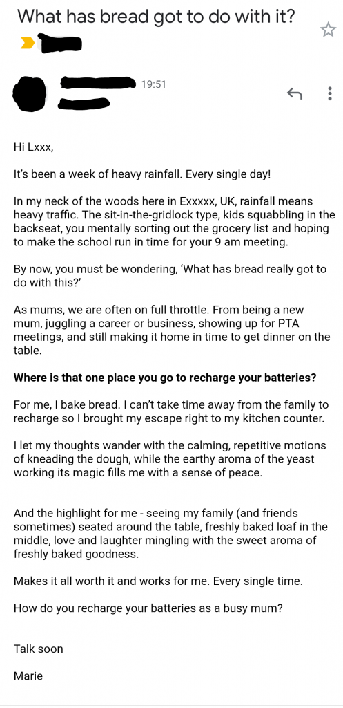 Subscriber email